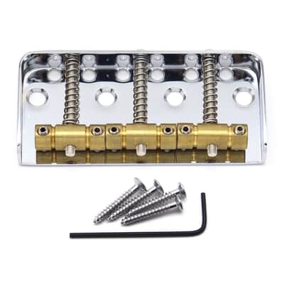 Short Bridge with 3-Saddle Vintage Tele Bridge 54mm image 3