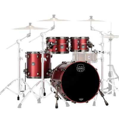 MAPEX IT SE504XBBPA SATURN EVOLUTION BIRCH FUSION 4 PEZZI TUSCAN RED image 1