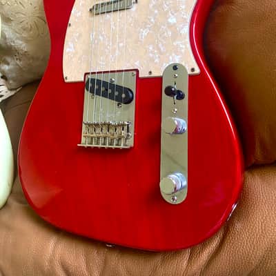 Fender American Standard Telecaster -  2015 - See Through Crimson Red With Maple Neck - Tweed Case image 5