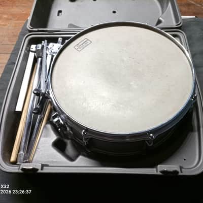 Slingerland No. 140 Student Model 5x14" 8-Lug Aluminum Snare Drum with case and stand- serial number 70s image 12