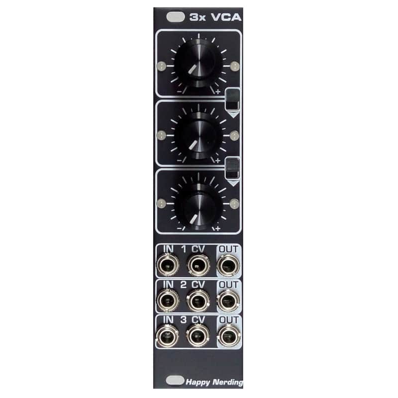Happy Nerding 3xVCA Eurorack VCA Module (Black) image 1