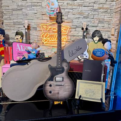 Nik Huber LEFT HANDED  KRAUSTER II “ Custom Shop” KORINA &  Super Flame Top  2016  Charcoal Black image 2