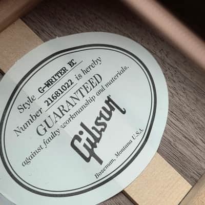 Gibson Songwriter EC G-Writer BRAND NEW American Walnut USA Acoustic Guitar LR Baggs Piezo image 10