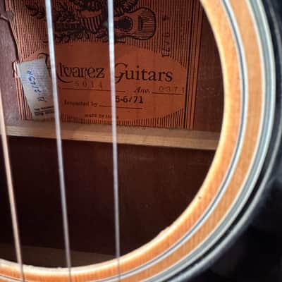 Vintage Alvarez 5014 Acoustic Guitar – 1971 Japan image 3