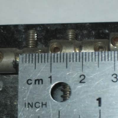 used lightly relic'd Fender Mexican P Bass Vintage Style BRIDGE full assembly Chrome (from 1994) also included is a used set of D'Addario bass strings image 10