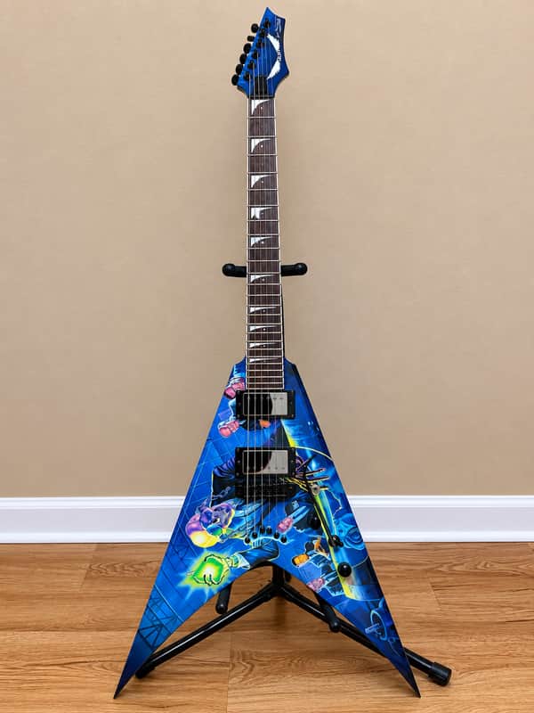 Dean Dave Mustaine VMNT Graphic Flying V Electric Guitar – Rare Discontinued Model image 1