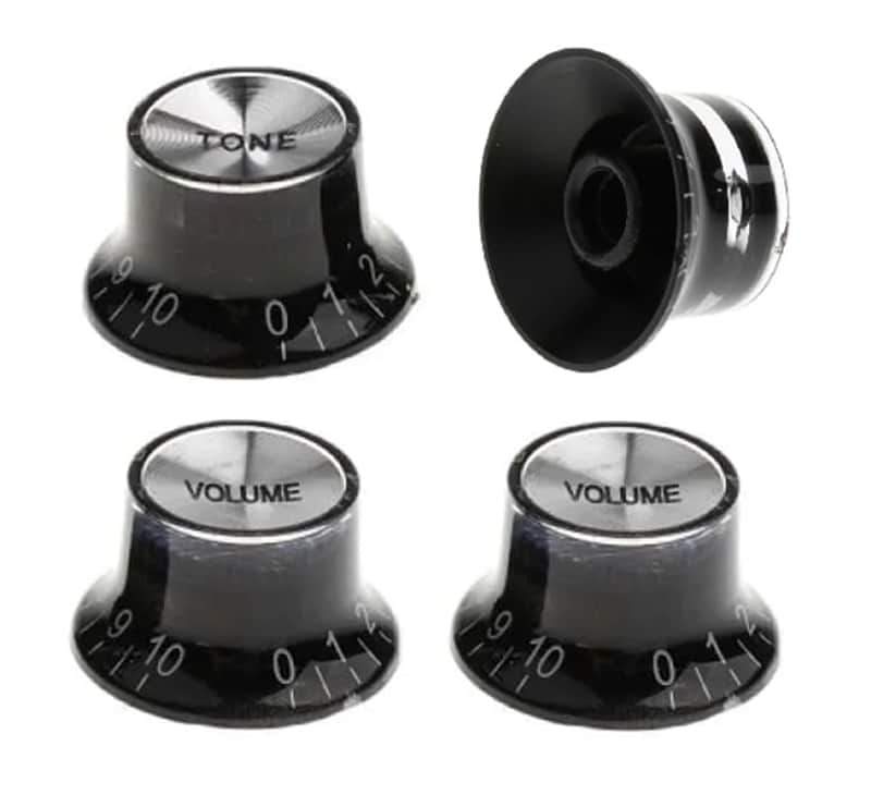 2 Volume 2 Tone Guitar Control Knobs fit Gibson LP SG Fender & most guitar image 1