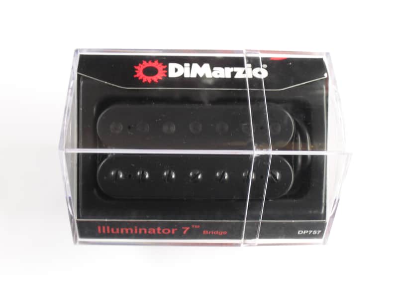 DiMarzio Illuminator 7 String Bridge Humbucker Black W/Black Poles DP 757 image 1