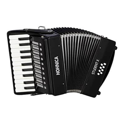 Hohner 30-Key Student X Piano Accordion - Black (STUX) image 1
