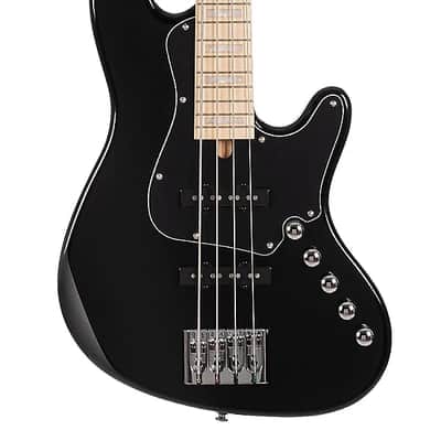 Cort NJS4BK Elrick NJS 4 Alder Body Hard Maple 3pcs Neck 4-String Electric Bass Guitar image 2