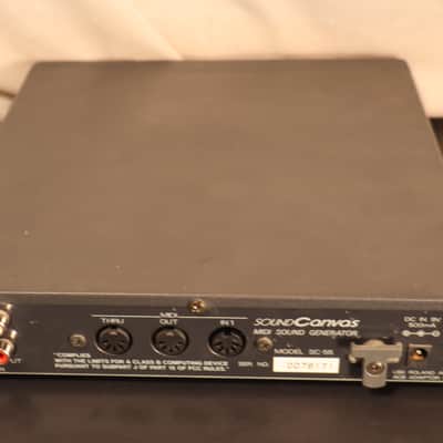 Roland Sound Canvas SC-55 MIDI Sound Module with adapter vintage image 3