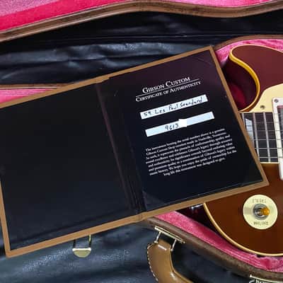 MINT! Gibson Custom Shop '59 Les Paul Standard Reissue VOS Iced Tea Finish - Original Case - Box - All Paperwork image 15