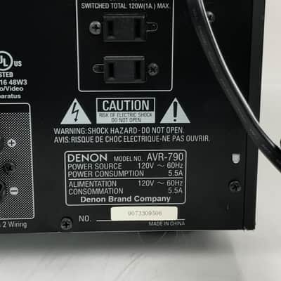 Denon AVR-790 7.1-Channel Multi-Zone Home Theater Receiver 1080p HDMI image 10