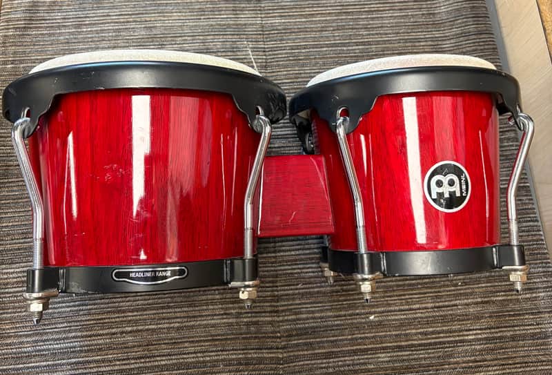 Meinl Headliner 8"x6.75" Bongos - Wine Red (Used) image 1