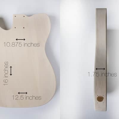 DIY Electric Guitar Kit Tele Thinline Style Build Your Own Guitar Kit image 3