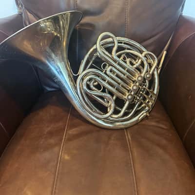 Holton H177 Farkas Professional Model Double French Horn 2010s - Clear-Lacquered Nickel-Silver image 1