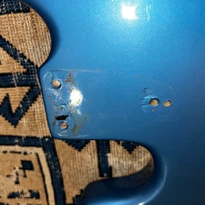 1977 Musicman Stingray Bass Body Refinished Blue Husk image 10