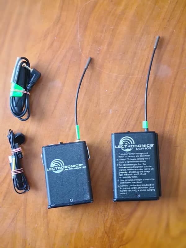 Lectrosonics 🎤 Lectrosonics UCR100 Wireless Receiver Set with LM6 Transmitter + Lavalier Microphone image 1