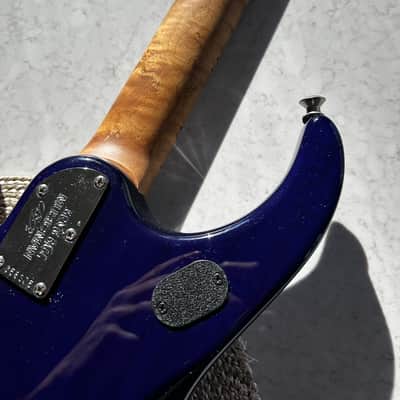 Ernie Ball Music Man JP15 - INSANE Blueberry Quilt image 8