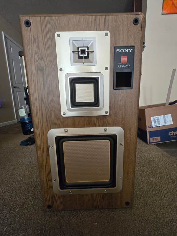 Sony APM-615 300w Tower Speaker Vintage 1980s image 1