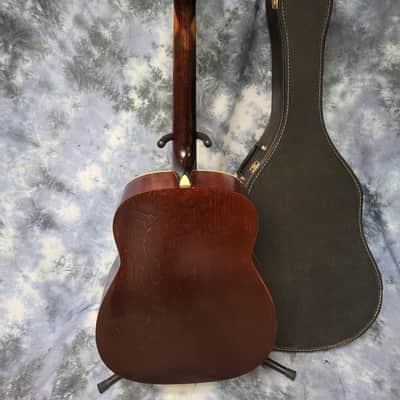 Vintage RARE 1970 Harmony H159 Dreadnought Birch Natural Neck Reset New Strings Pro Setup Original Soft Shell Case image 16