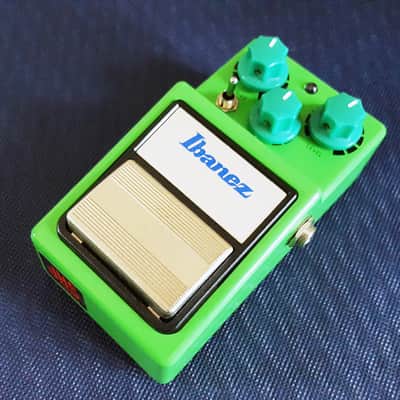 JHS Ibanez TS9 Tube Screamer with "Tri-Screamer" Mod - Green with Green Knobs image 8