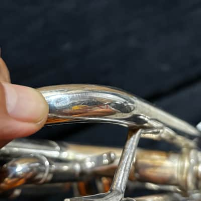 E-Benge Los Angeles MLP 3 bell Silver Trumpet w Case image 17
