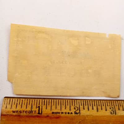 Rogers #13749 Holiday Interior Paper Label Tag Cleveland, OH Snare/Tom/Bass Drum image 2