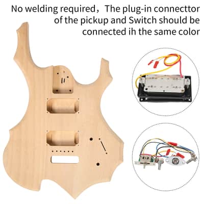 🎸Unmarked E Series Electric Guitar Kit +Whammy / Tremolo +Rosewood FB +Strap +Cable +Pick!🎸 image 7