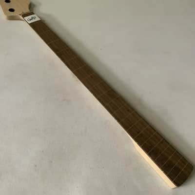 4 String Maple Wood Bass Guitar Neck, with Fretless Rosewood Fingerboard image 2