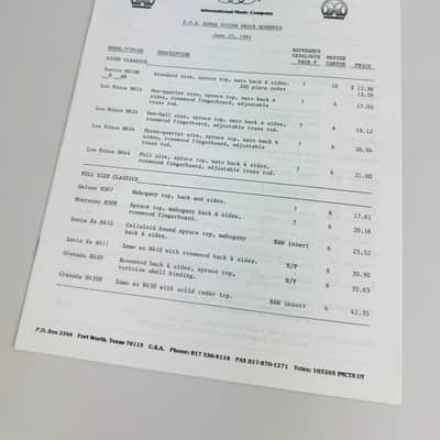 Hondo/IMC Three-Piece Literature Package 1985 image 7