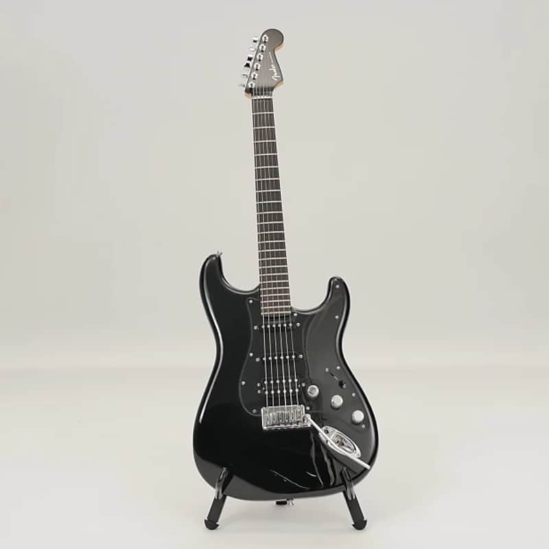 Fender FSR None More Black American Deluxe Stratocaster HSS Black 2005 image 2