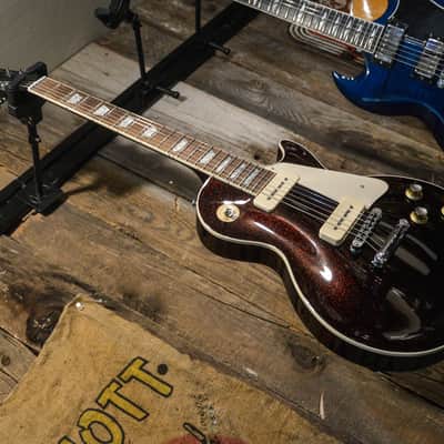 Gibson Custom Shop Les Paul Standard P90 - Brunswick Burgundy Sparkle image 10