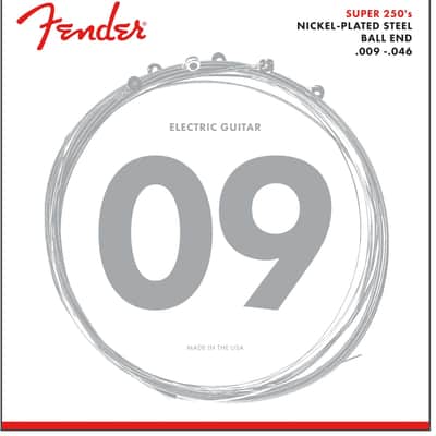 Fender Super 250LR Nickel-Plated Steel Electric Guitar Strings - LIGHT/REG 9-46 image 8