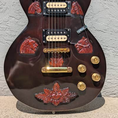 The "Imperial" Custom: Hand-Carved Braganza Single-Cut Electric Guitar. One-of-a-Kind image 10