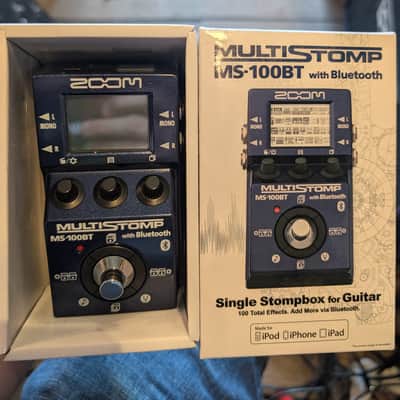 Zoom Ms-100bt blue tooth multi effect pedal image 1