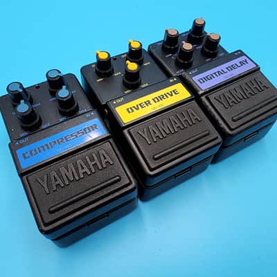 Yamaha Guitar Effect Pedal Bundle CO-100 OD-100 DD-100 CH-100 Lot Japan Bass