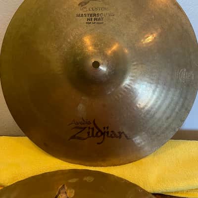 Zildjian 14" A Custom Mastersound Hi-Hat Cymbals (Pair) - Brilliant image 2