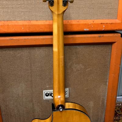 Vintage 1960 Hofner Club 40 w/ Bigsby Selmer Natural Blonde Electric Guitar image 13