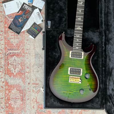 PRS Custom 22 10 Top Exclusive Color - Emerald Smokewrap Burst - TCI 85/15 Pickups image 5