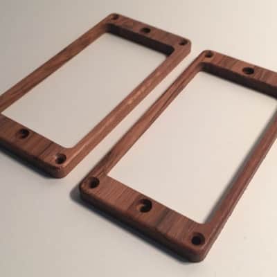 Guilford Genuine Koa pickup ring set for PRS guitar - Flat - Recessed Holes image 2