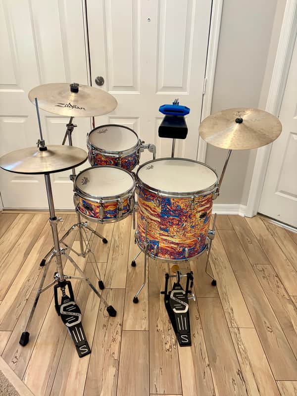 Slingerland Cocktail set Vintage Jam Seasion Late 50’s- 60’s - Custom wrapped image 1
