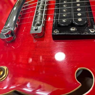 Aria 5502 - 335 Style Hollow Body 70s - Cherry image 18