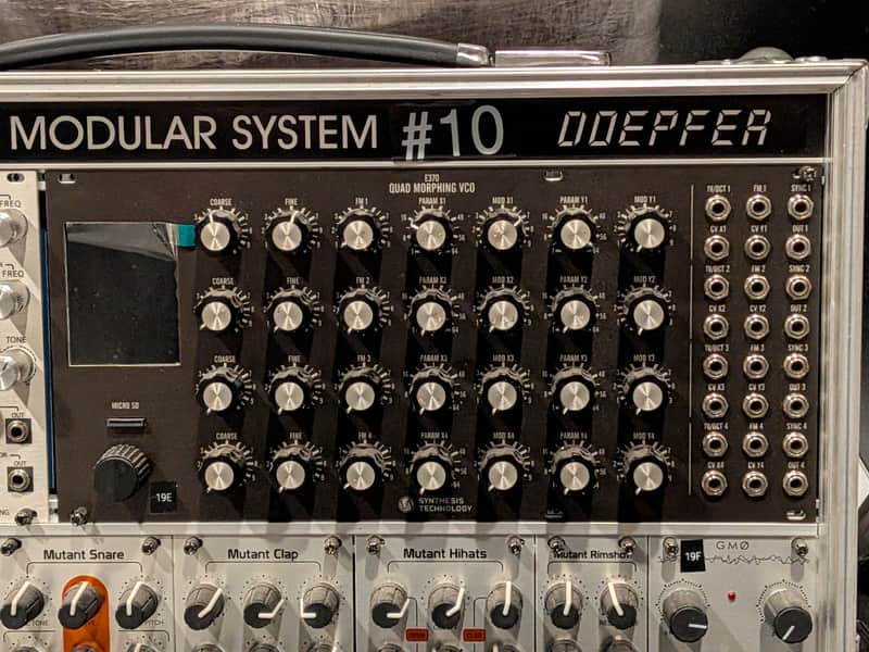Synthesis Technology Quad Morphing E370 Quad Morphing VCO 2010s - Black image 1