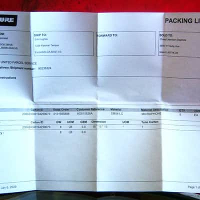 2026 Shure SM58 Handheld Cardioid Dynamic Microphone Low Z NOS w accessories # 1 image 4