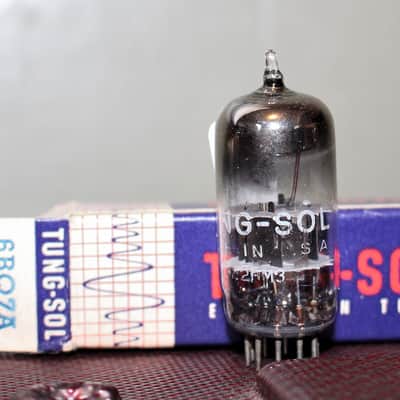 TUNG SOL USA 6BQ7 6BZ7 6BK7A TIGHT BALANCE BLACK PLATE D GETR TEST NOS+ IN BOX VINTAGE 1960'S image 1