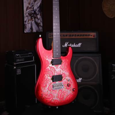 Dhatarattha DST HH Red Paisley – Roasted Maple Neck, Stainless Steel Frets image 7