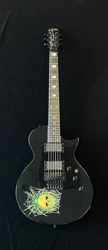 ESP LTD KH-3 Kirk Hammett Signature Spider - Black with Spider Graphic & Hard Case image 1