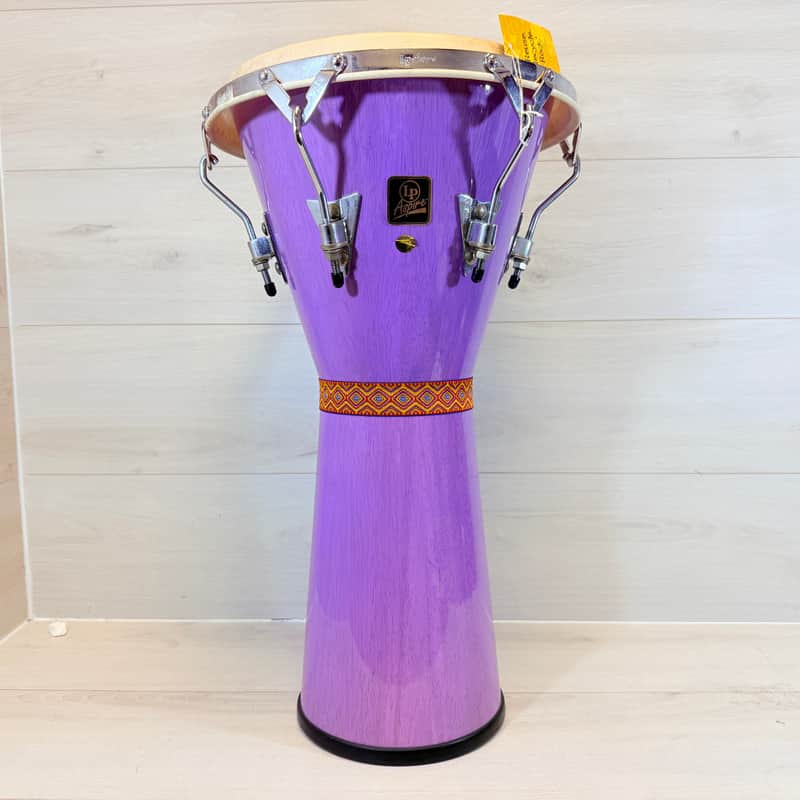 Latin Percussion Aspire Purple Djembe Hand Drum 12" Natural Head World Percussion image 1