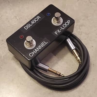 Custom 2-Button Red/Blue LED Footswitch for Marshall DSL40CR DSL100HR DSL20CR DSL20HR (With 10-Foot TRS Cable) - PEDL-90012 image 2